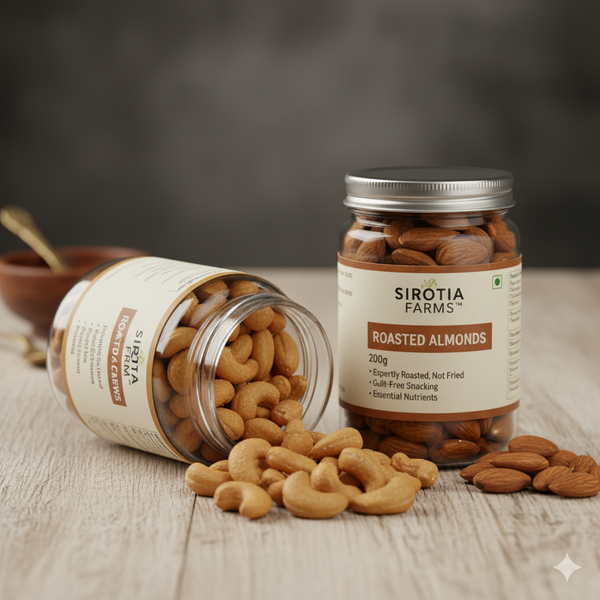 Roasted & Salted Cashews 200 g & Roasted Almonds 200 g