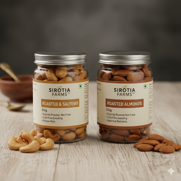 Roasted & Salted Cashews 200 g & Roasted Almonds 200 g