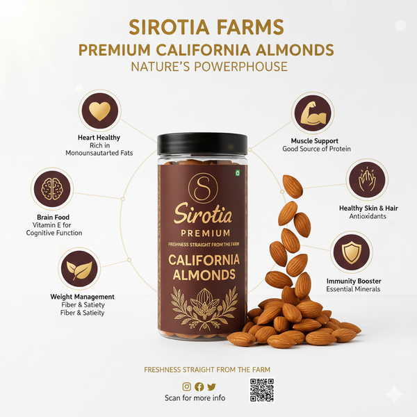 Sirotia Farms Premium California almonds 1 KG